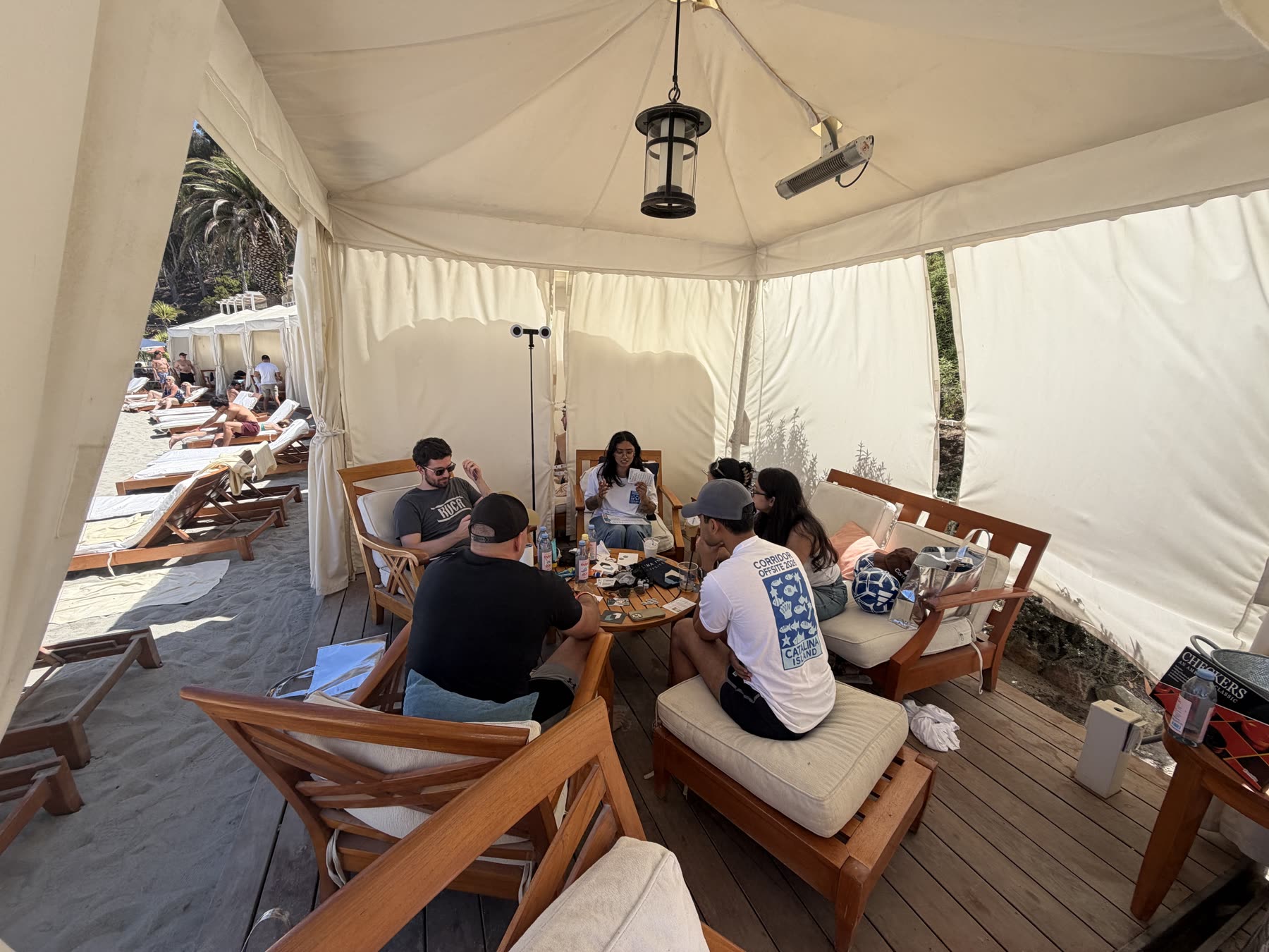 Team offsite cabana