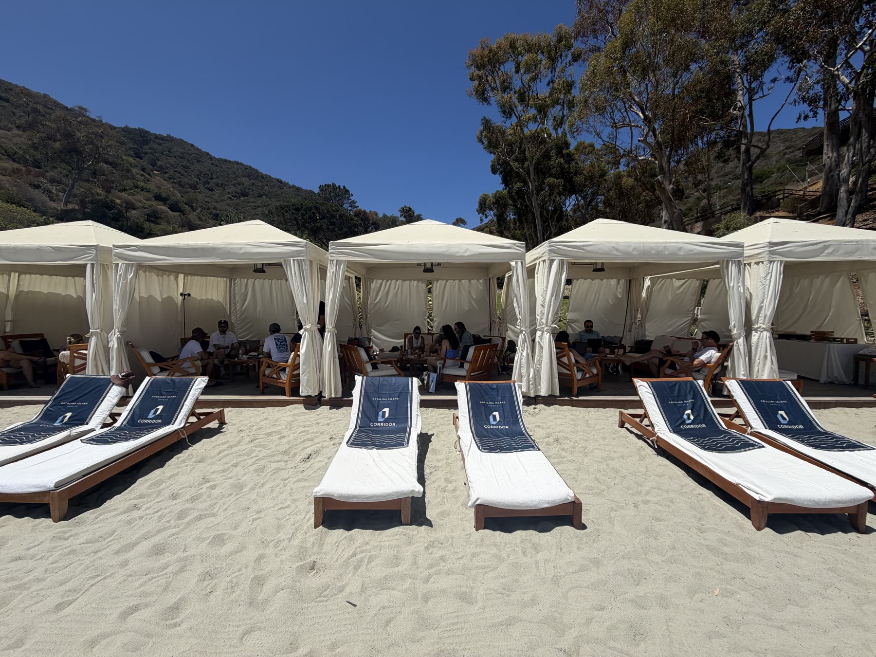 Team offsite cabanas